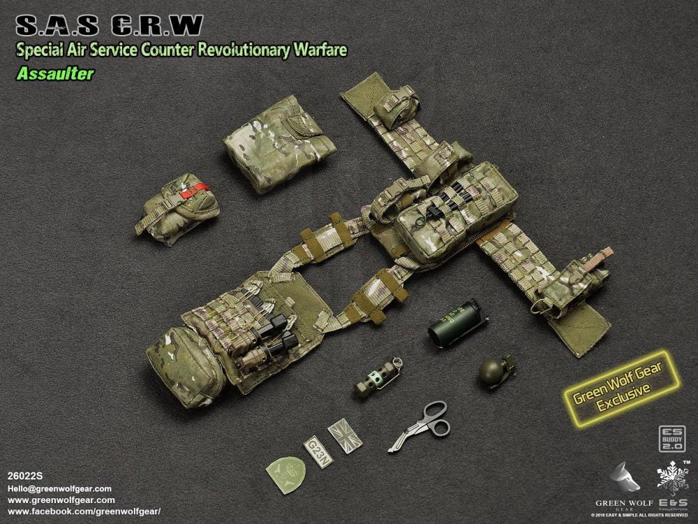 Easy &amp; Simple - 26022S - Special Air Service Counter Revolutionary Warfare - Assaulter (Green Wolf Gear Exlusive) - Marvelous Toys