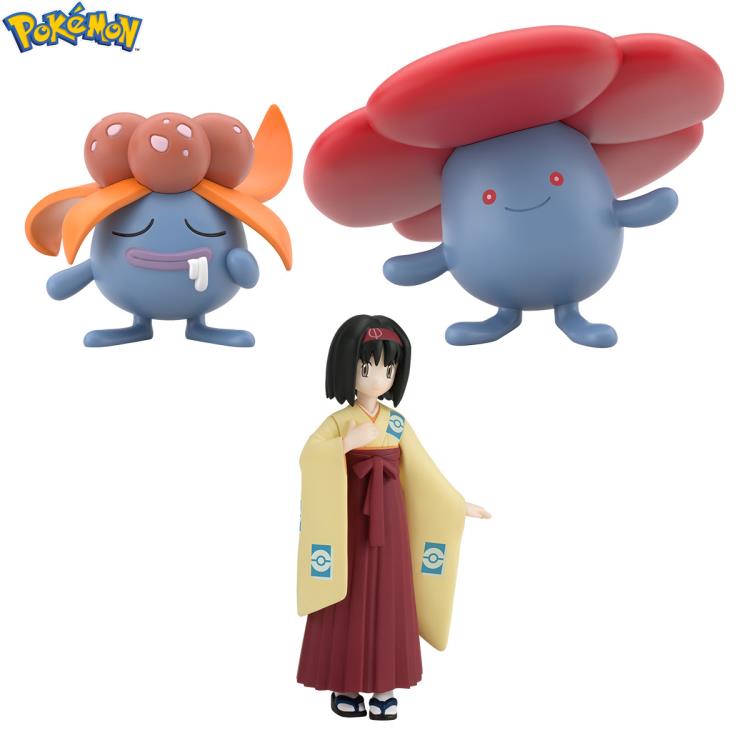 Bandai - Shokugan - Pokemon Scale World Kanto Region - Erika, Gloom &amp; Vileplume - Marvelous Toys