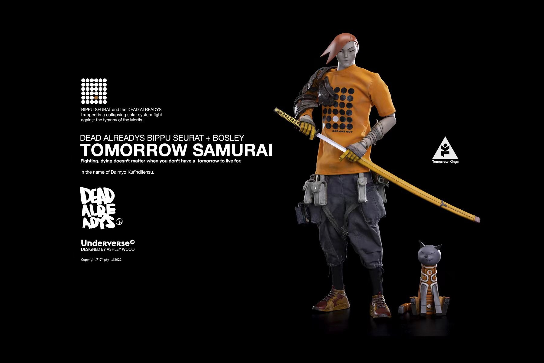 Underverse - Tomorrow Kings - Tomorrow Samurai - Dead Alreadys Bippu Seurat + Bosley (1/6 Scale) - Marvelous Toys