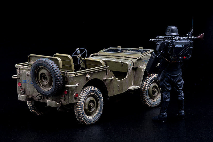 Max Factory - Plamax - MF-35 - Kerberos Protect Gear (The Red Spectacles Ver.) with Special Investigations Unit Patrol Vehicle Model Kit (1/20 Scale) - Marvelous Toys