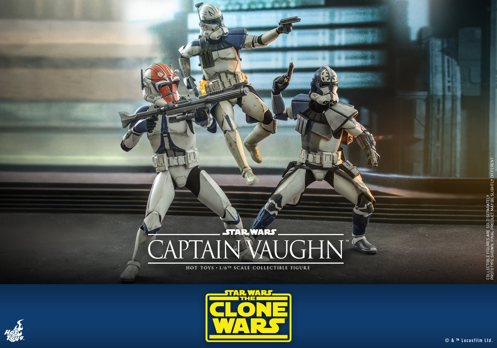Hot Toys - TMS065 - Star Wars: The Clone Wars - Captain Vaughn - Marvelous Toys