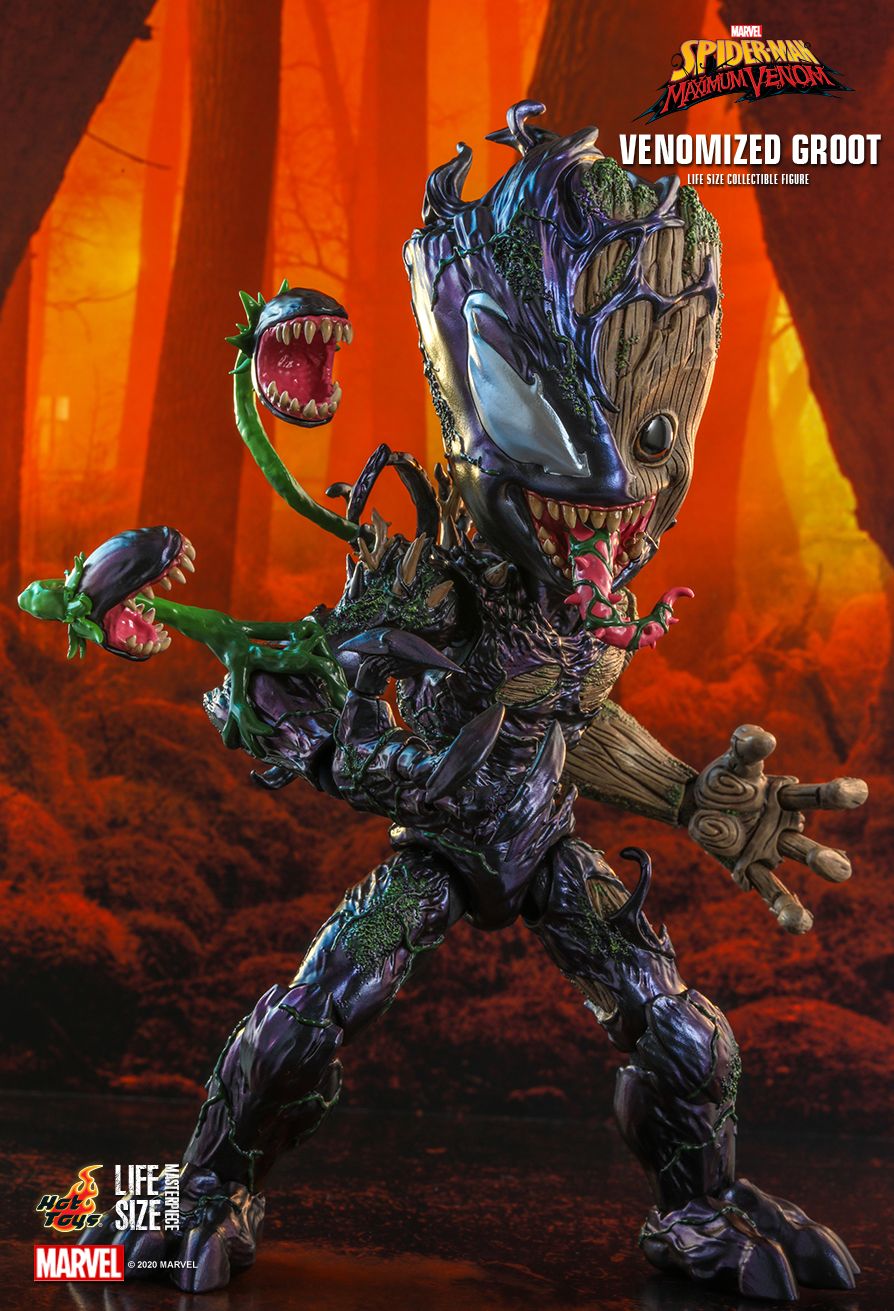 Hot Toys - LMS014 - Marvel&#39;s Spider-Man: Maximum Venom - Venomized Groot (Life-Size) - Marvelous Toys