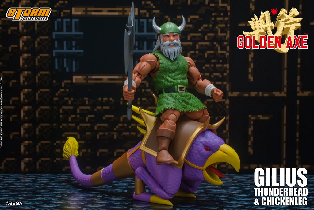 Storm Collectibles - Golden Axe - Gilius Thunderhead & Chicken Leg - Marvelous Toys
