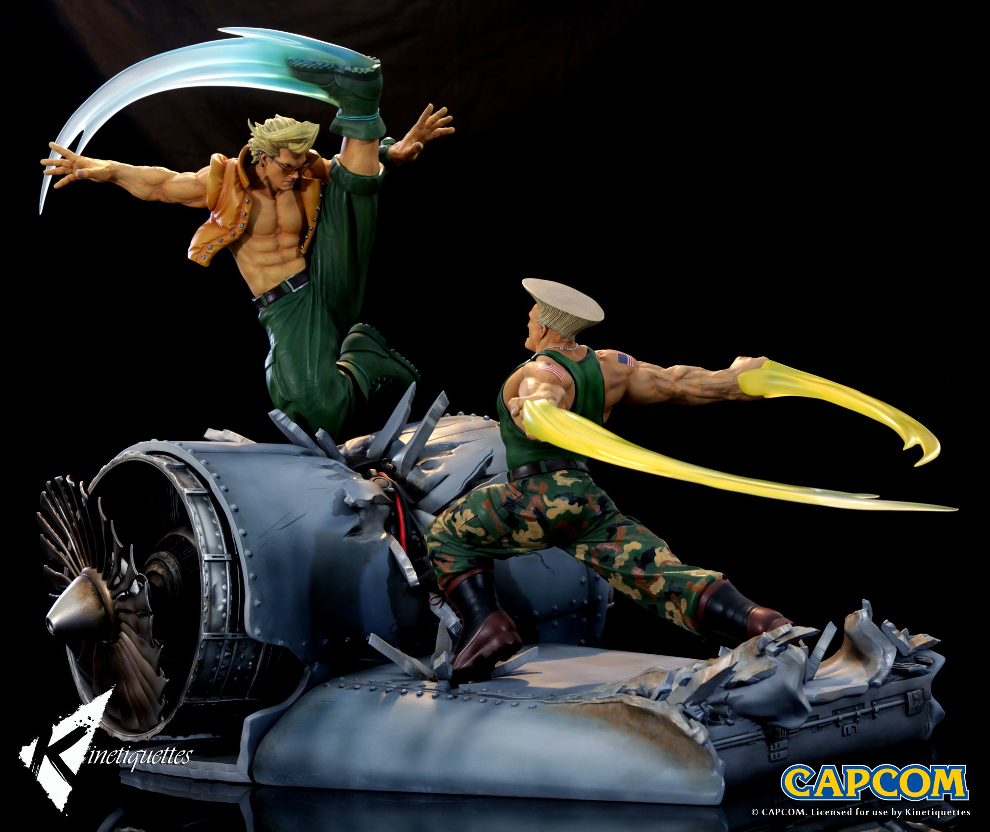 Kinetiquettes - Street Fighter - War Heroes - Charlie Nash (1/6 Scale Diorama) - Marvelous Toys