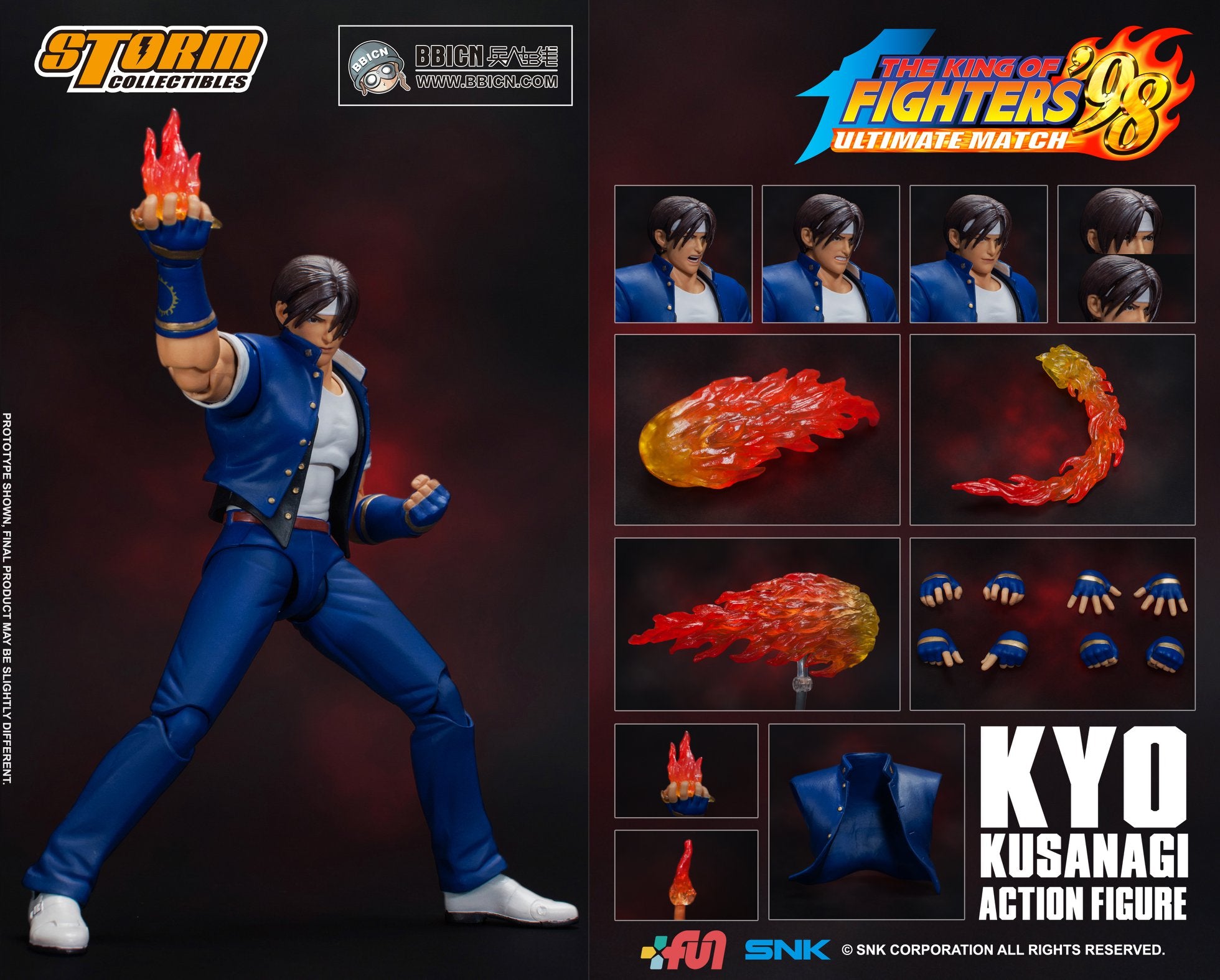 Storm Collectibles - The King of Fighters '98 Ultimate Match - Kyo Kusanagi (Wonder Festival 2019 Exclusive) - Marvelous Toys