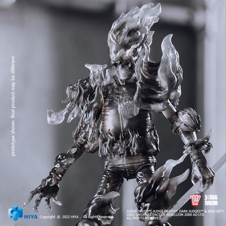Hiya Toys - 2000 AD - Judge Fire (Black & White Variant) (1/18 Scale) - Marvelous Toys