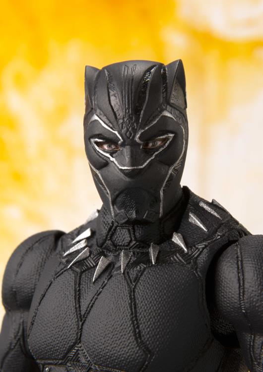 S.H.Figuarts - Avengers: Infinity War - Black Panther & Tamashii Effect Rock (TamashiiWeb Exclusive) - Marvelous Toys