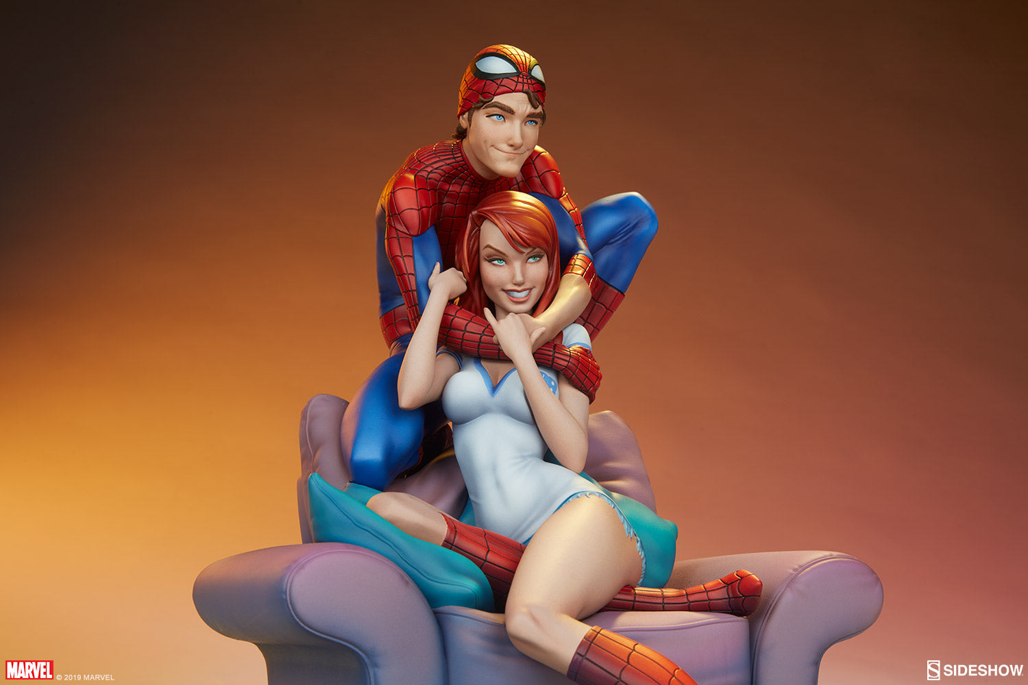 Sideshow Collectibles - Maquette - Marvel - Spider-Man and Mary Jane - Marvelous Toys
