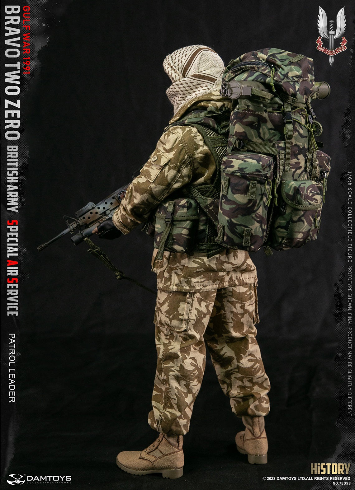 Damtoys - Elite Series 78098 - British Army Special Air Service (SAS) Patrol Leader "Bravo Two Zero" (1/6 Scale)