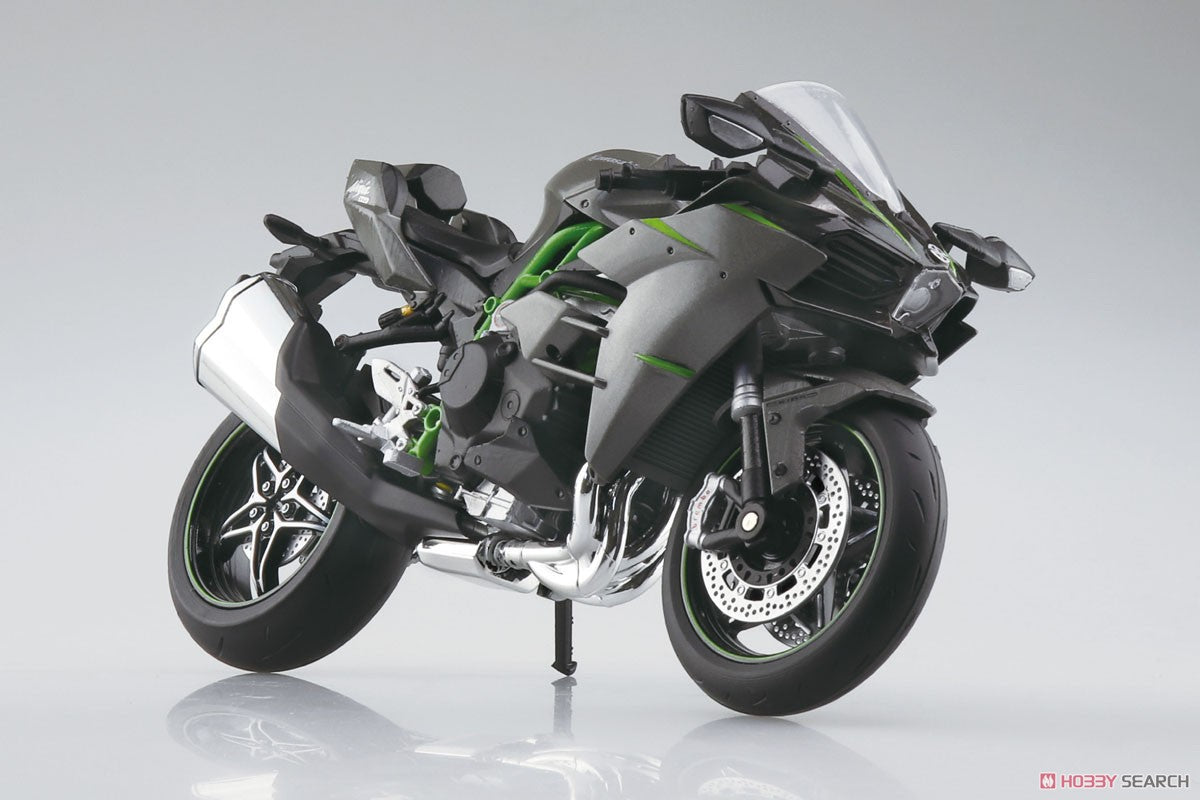 Aoshima - Diecast Motorcycle - Kawasaki Ninja H2 Carbon &#39;19 (1/12 Scale) - Marvelous Toys