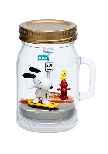 Re-Ment - Peanuts - Snoopy &amp; Woodstock: Terrarium on Vacation (Box of 6) (Reissue) - Marvelous Toys