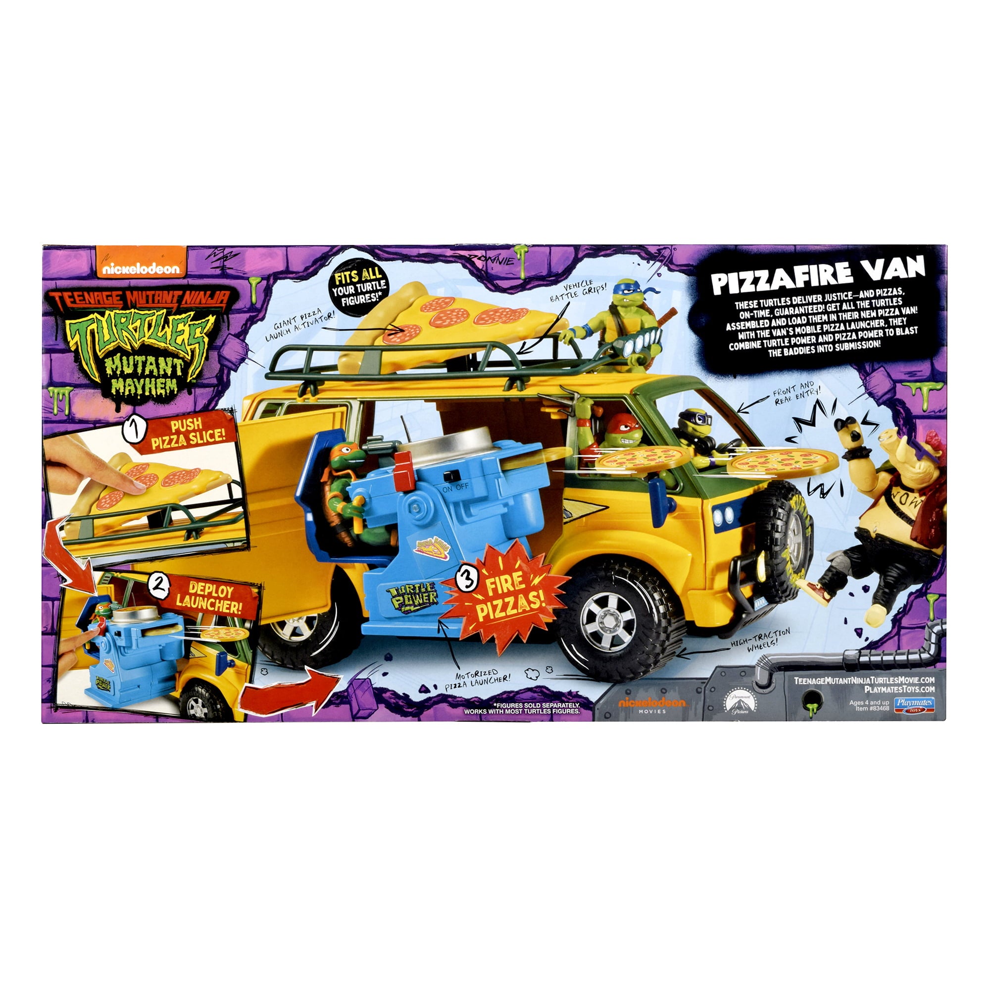 Playmates Toys - Teenage Mutant Ninja Turtles: Mutant Mayhem - Pizzafire Van - Marvelous Toys