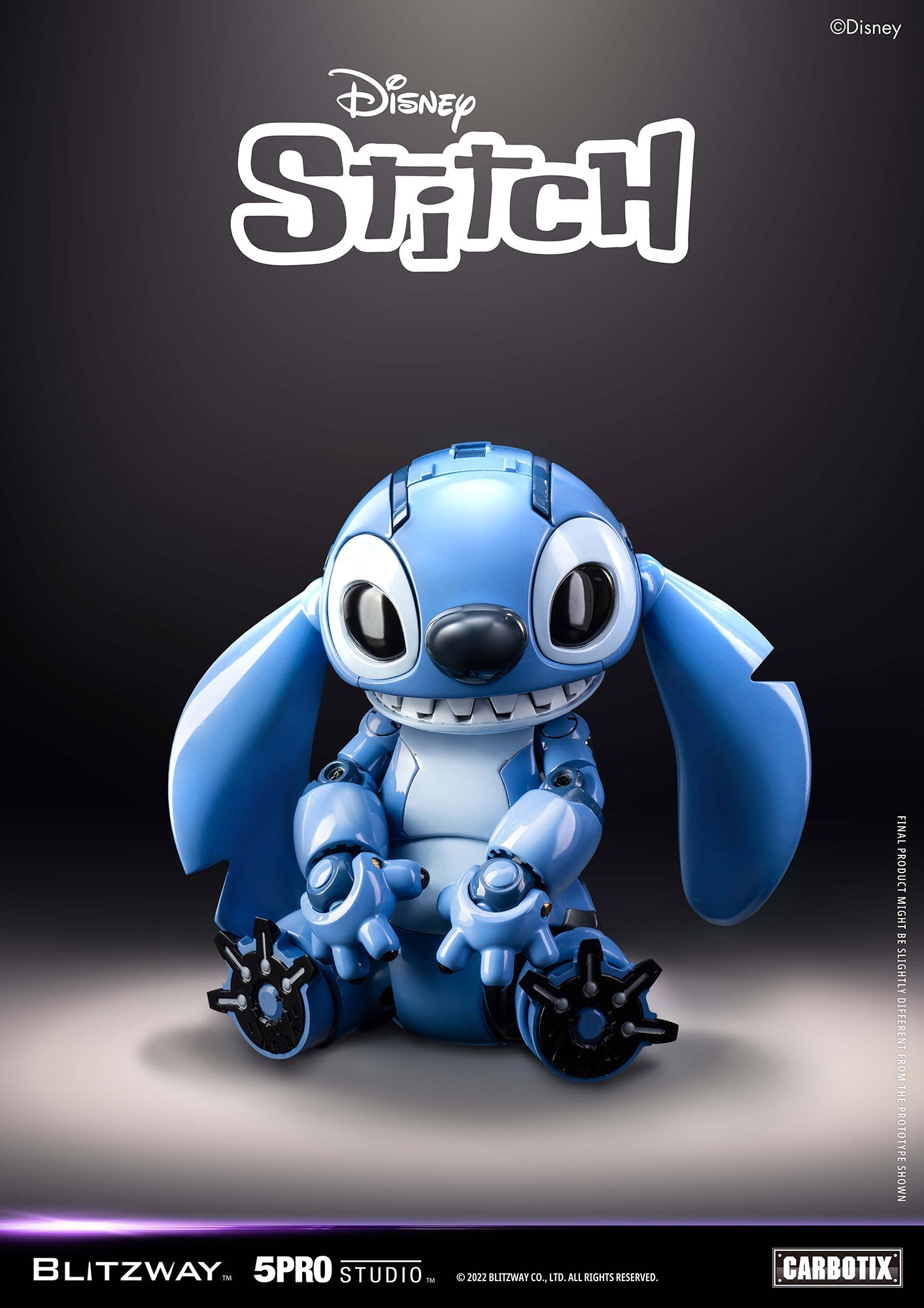 Blitzway x 5Pro Studio - Carbotix Series - Disney&#39;s Stitch - Marvelous Toys