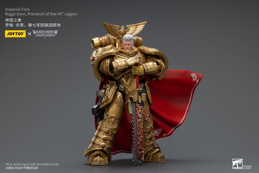Joy Toy - JT8865 - Warhammer 40,000 - Imperial Fists - Rogal Dorn, Primarch of the VIIth Legion (1/18 Scale) - Marvelous Toys