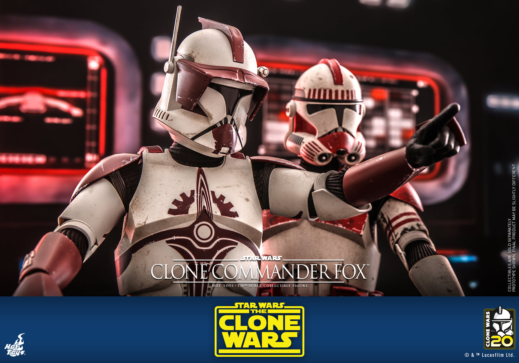 Hot Toys - TMS103 - Star Wars: The Clone Wars - Clone Commander Fox - Marvelous Toys