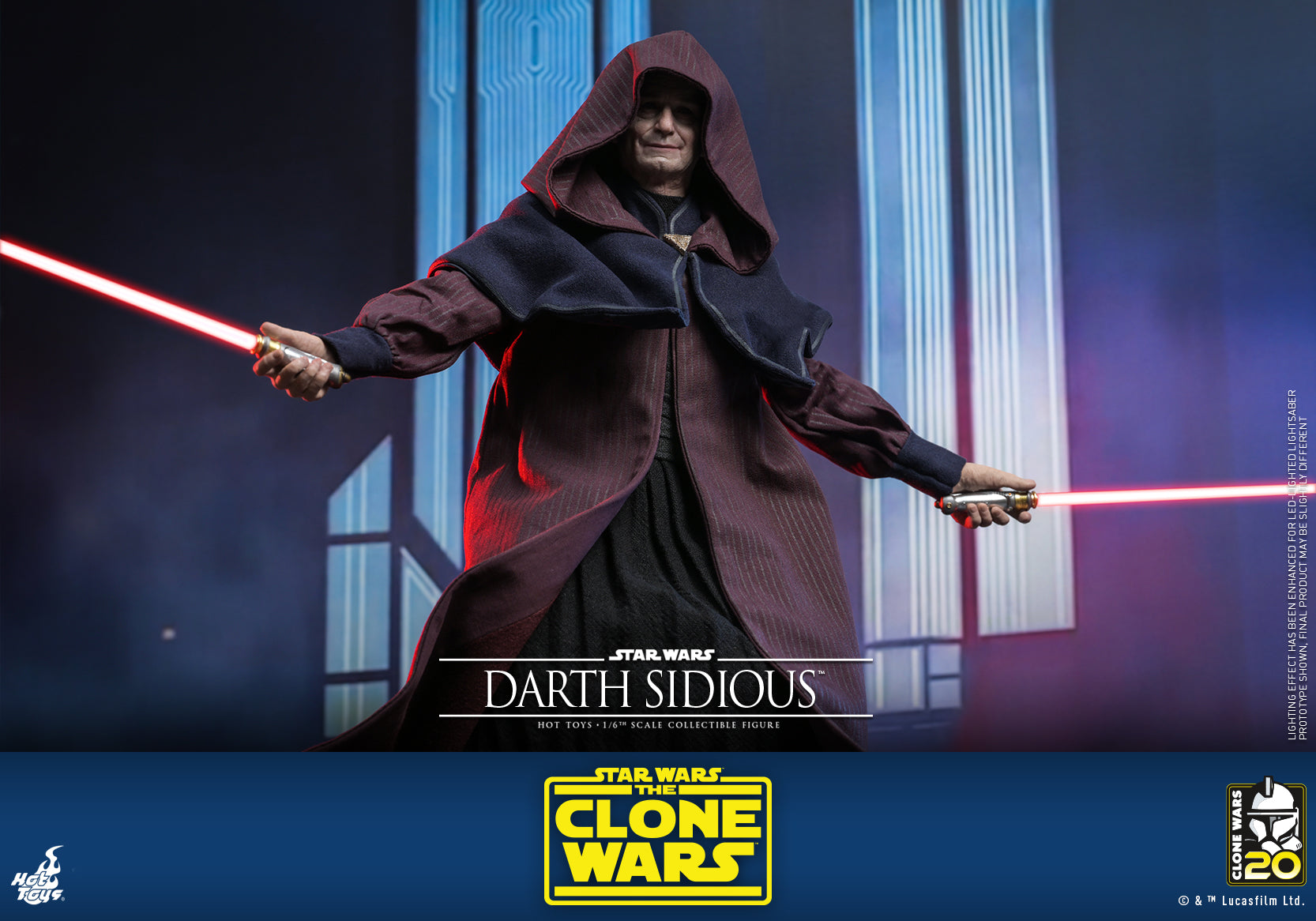 Hot Toys - TMS102 - Star Wars: The Clone Wars - Darth Sidious - Marvelous Toys