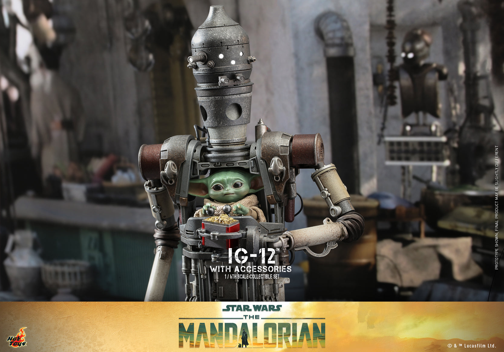 Hot Toys - TMS105 - Star Wars: The Mandalorian - IG-12 with Accessories Set - Marvelous Toys