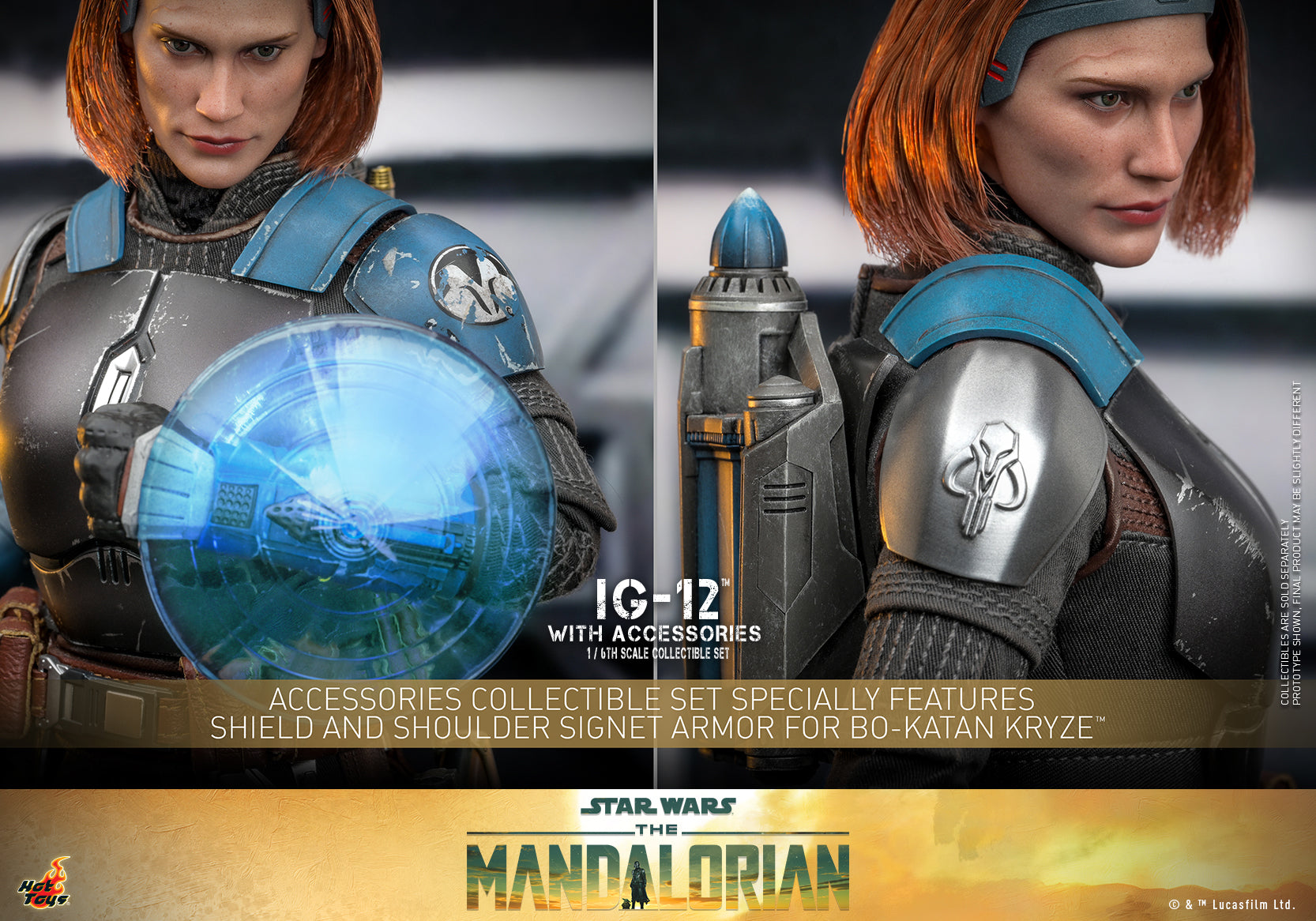 Hot Toys - TMS105 - Star Wars: The Mandalorian - IG-12 with Accessories Set