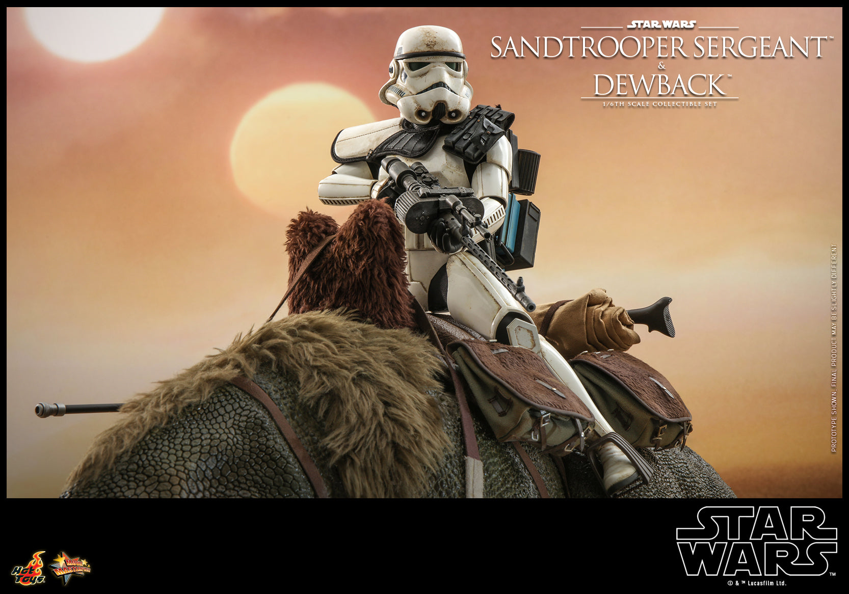 Hot Toys - MMS722 - Star Wars: A New Hope - Sandtrooper Sergeant and Dewback