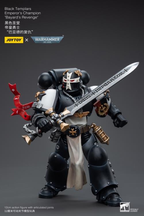 Joy Toy - JT6557 - Warhammer 40,000 - Black Templars: Emperor&#39;s Champion &quot;Bayard&#39;s Revenge&quot; (1/18 Scale) - Marvelous Toys