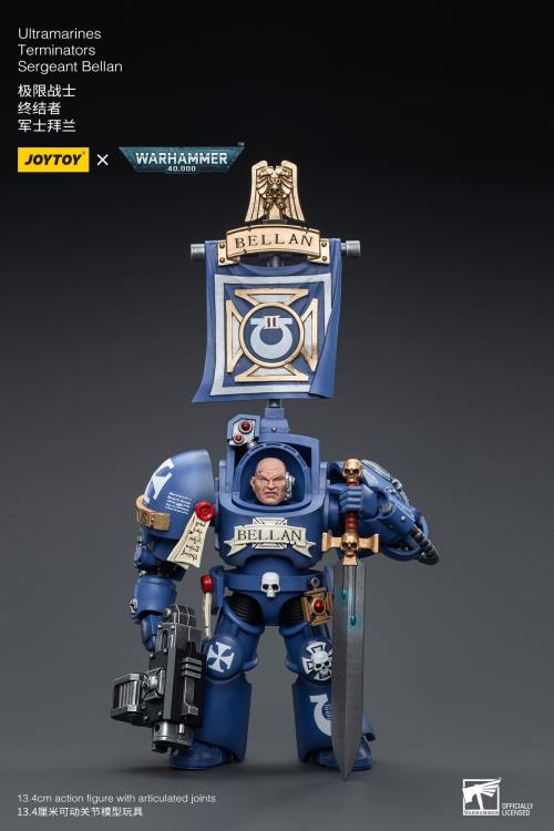 Joy Toy - JT6663 - Warhammer 40,000 - Ultramarines - Terminator Sergeant Bellan (1/18 Scale) - Marvelous Toys