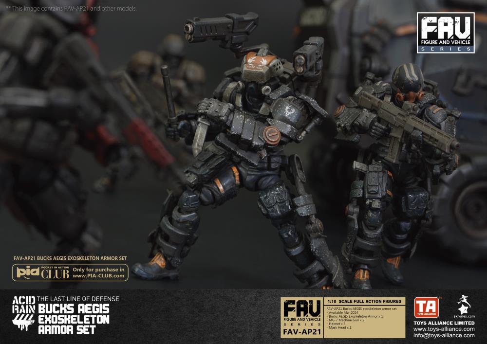 Toys Alliance - Acid Rain - FAV-AP21 - Bucks AEGIS Exoskeleton Armor Set (1/18 Scale)