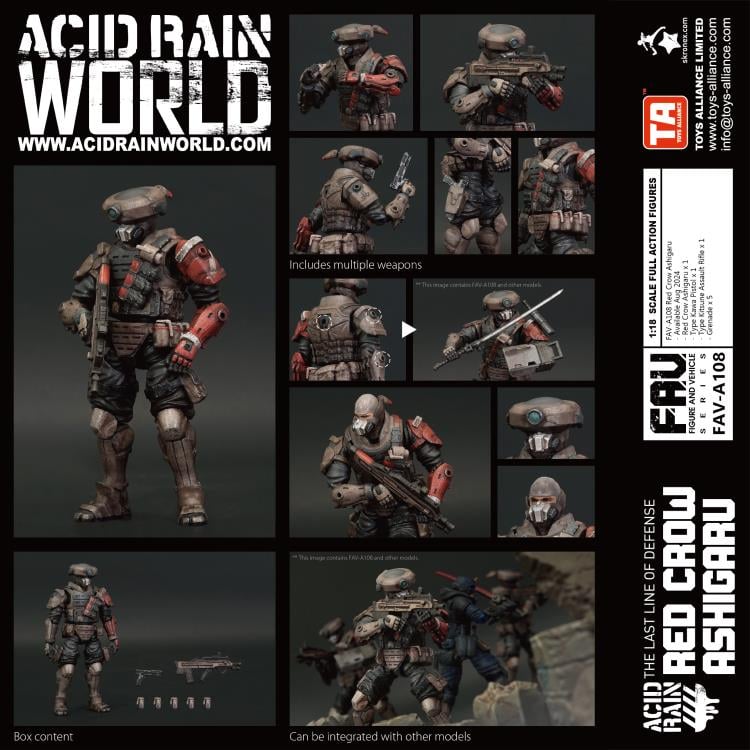 Toys Alliance - Acid Rain - FAV-A108 - Red Crow Ashigaru (1/18 Scale) - Marvelous Toys