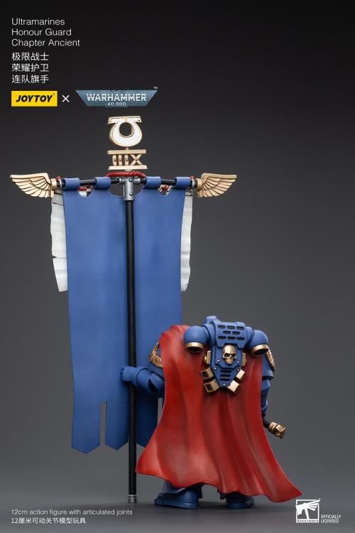 Joy Toy - JT6519 - Warhammer 40,000 - Ultramarines - Honor Guard Chapter Ancient (1/18 Scale) - Marvelous Toys