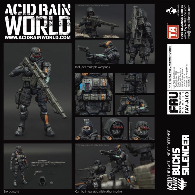 Toys Alliance - Acid Rain - FAV-A100 - Bucks Silencer (1/18 Scale) - Marvelous Toys