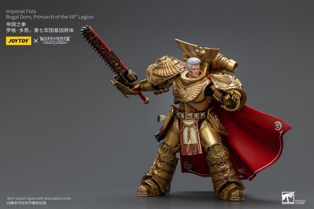 Joy Toy - JT8865 - Warhammer 40,000 - Imperial Fists - Rogal Dorn, Primarch of the VIIth Legion (1/18 Scale) - Marvelous Toys