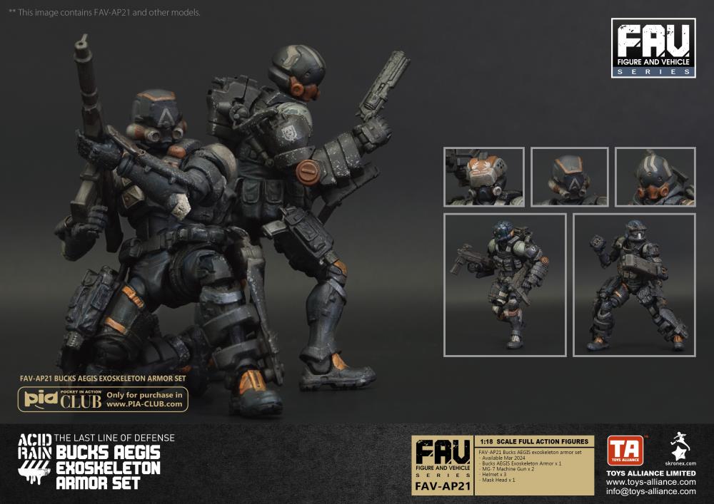 Toys Alliance - Acid Rain - FAV-AP21 - Bucks AEGIS Exoskeleton Armor Set (1/18 Scale)