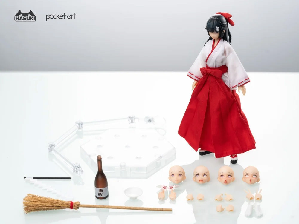 Hasuki - Pocket Art Series - Exorcism Shrine Maiden Tsubaki (1/12 Scale) - Marvelous Toys