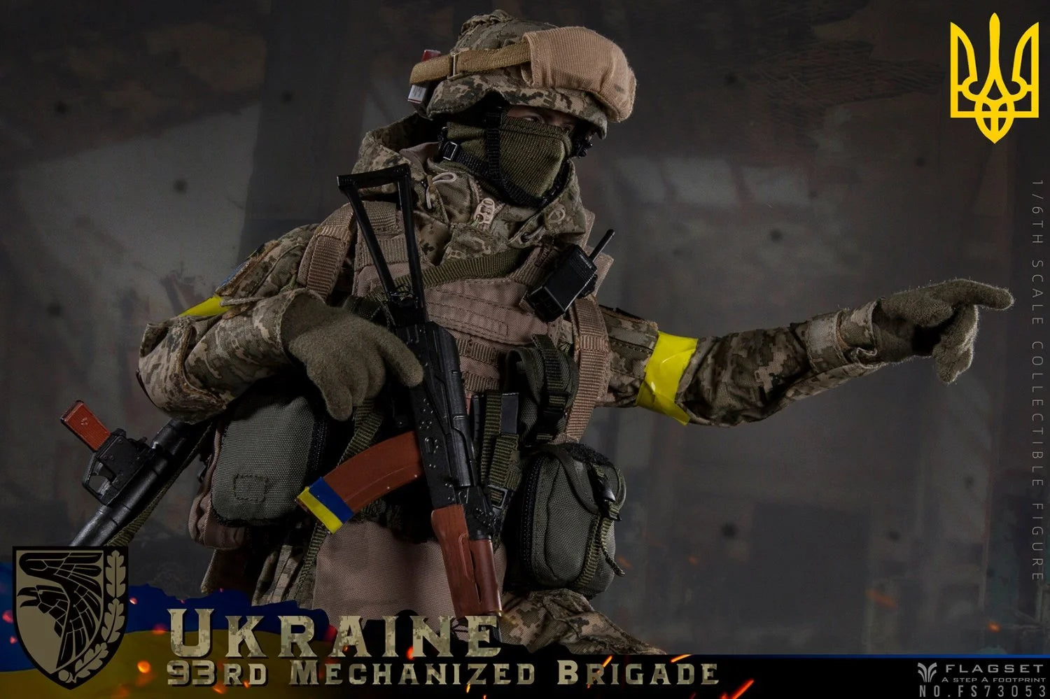 Flagset - Army Soul Series - Ukraine 93rd Mechanized Brigade (Russo-Ukrainian War) - Anti-Tank Gunner - Marvelous Toys
