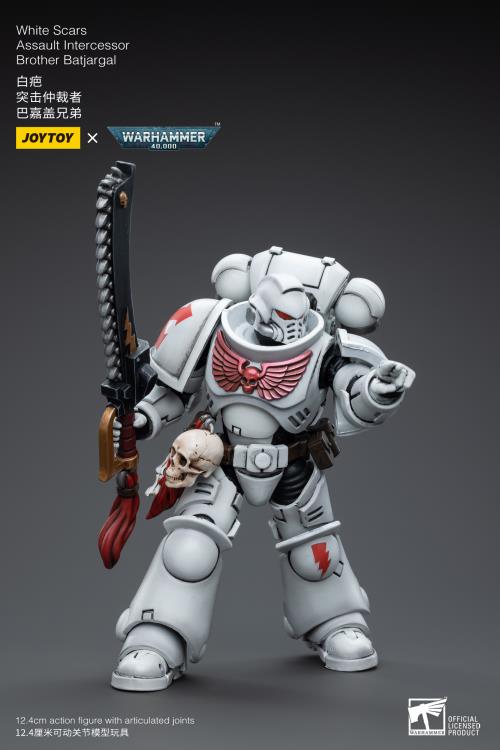 Joy Toy - JT5291 - Warhammer 40,000 - White Scars - Assault lntercessor Brother Batjargal (1/18 Scale) (Reissue) - Marvelous Toys