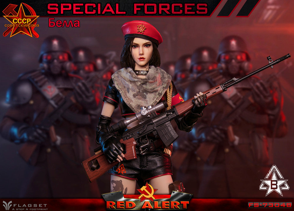Flagset - FS-73048B - Red Alert - Soviet Mobilize Trooper &quot;Bella/Белла&quot; - Marvelous Toys