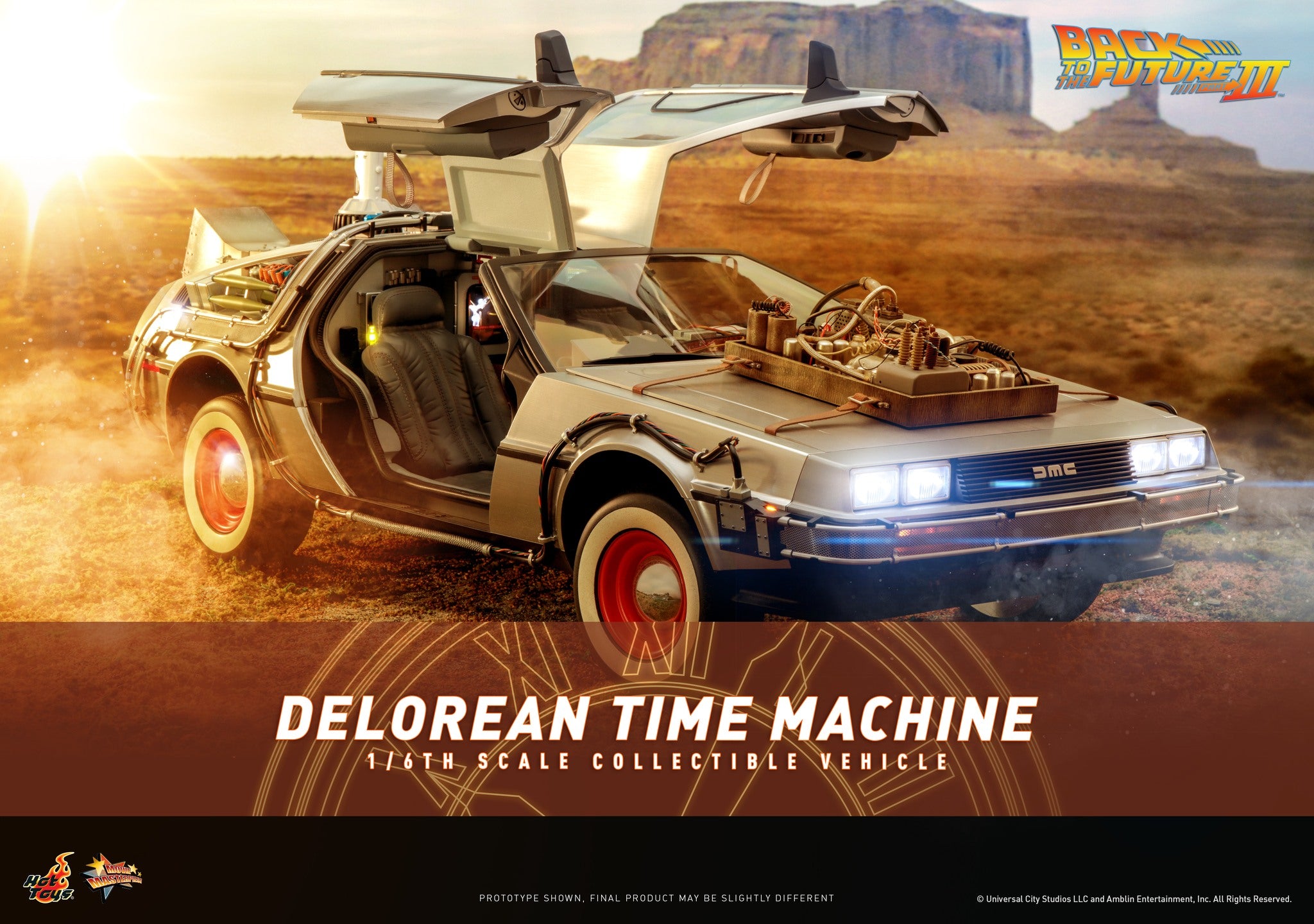 Hot Toys - MMS738 - Back to the Future III - DeLorean Time Machine