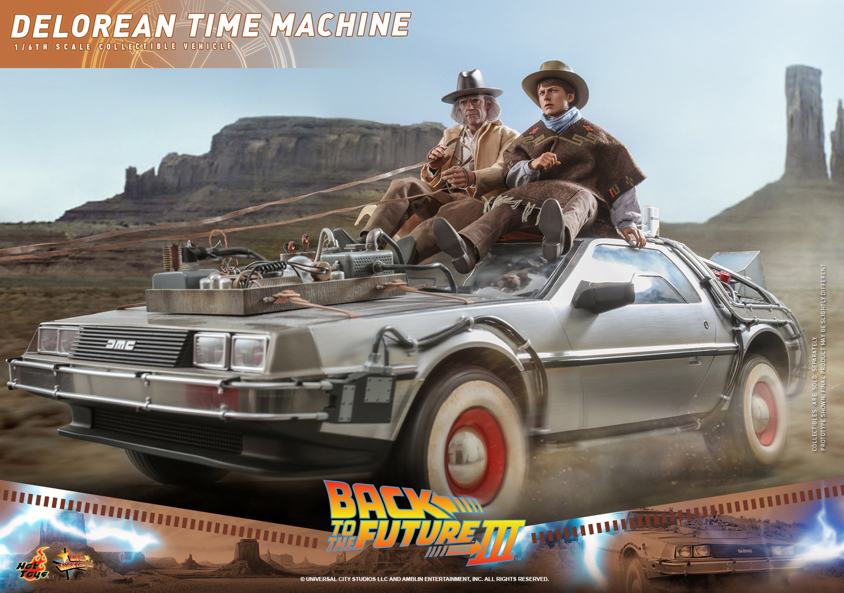 Hot Toys - MMS738 - Back to the Future III - DeLorean Time Machine
