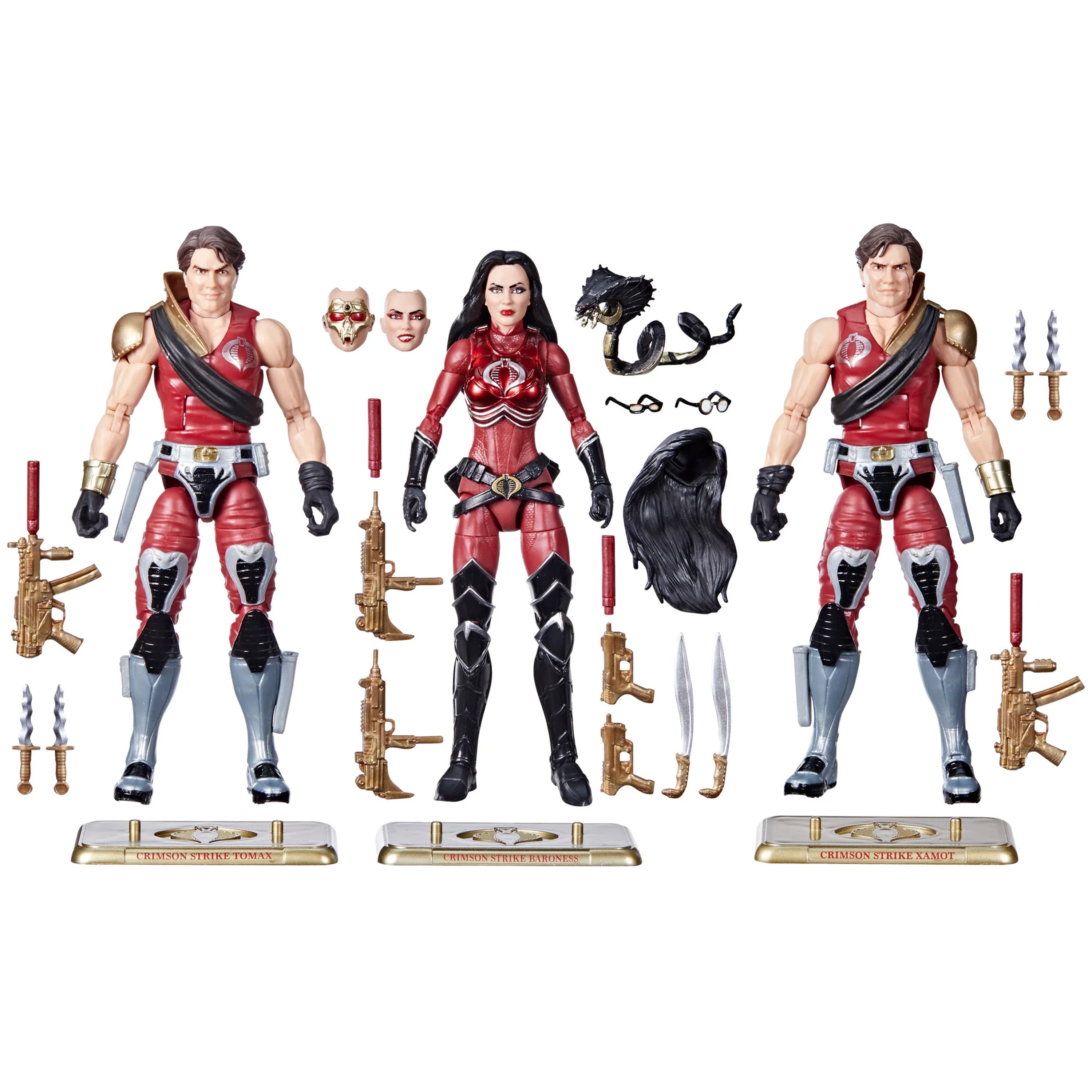 Hasbro - G.I. Joe Classified Series - Crimson Strike Team: Baroness, Tomax & Xamot (6" Scale)