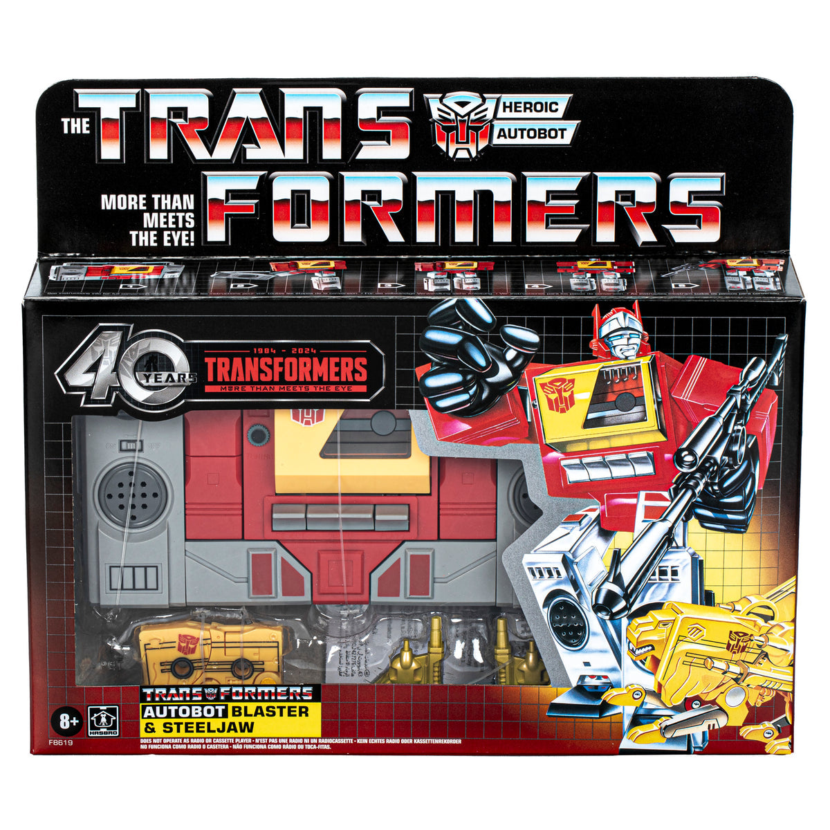 Hasbro - Transformers Retro Collection (40th Anniversary) - Autobot Blaster &amp; Steeljaw - Marvelous Toys