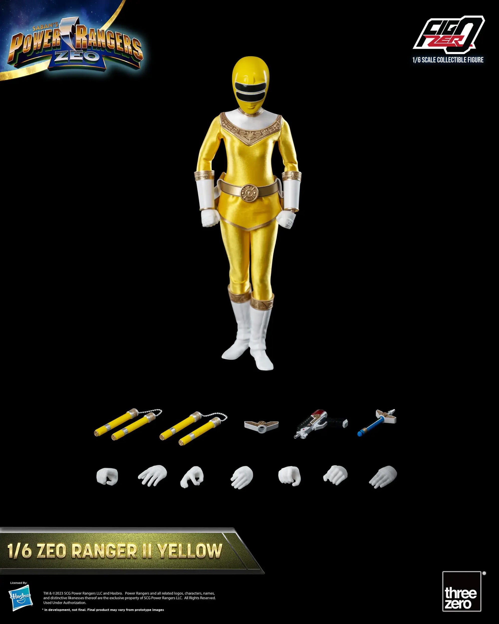 threezero - FigZero - Power Rangers Zeo - Zeo Ranger II Yellow (1/6 Scale) - Marvelous Toys