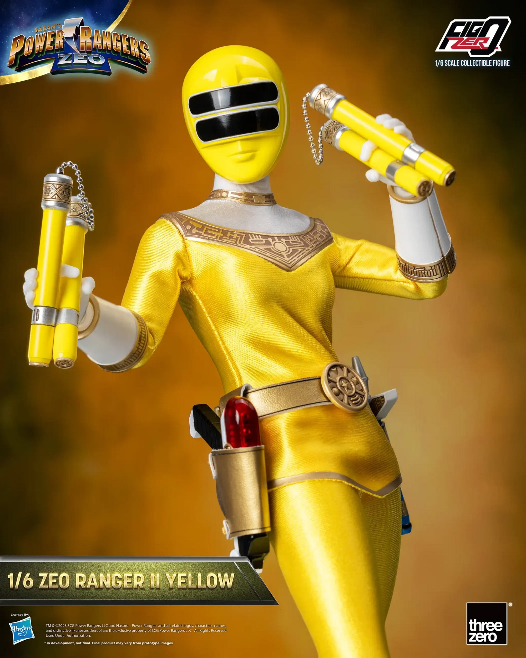 threezero - FigZero - Power Rangers Zeo - Zeo Ranger II Yellow (1/6 Scale) - Marvelous Toys