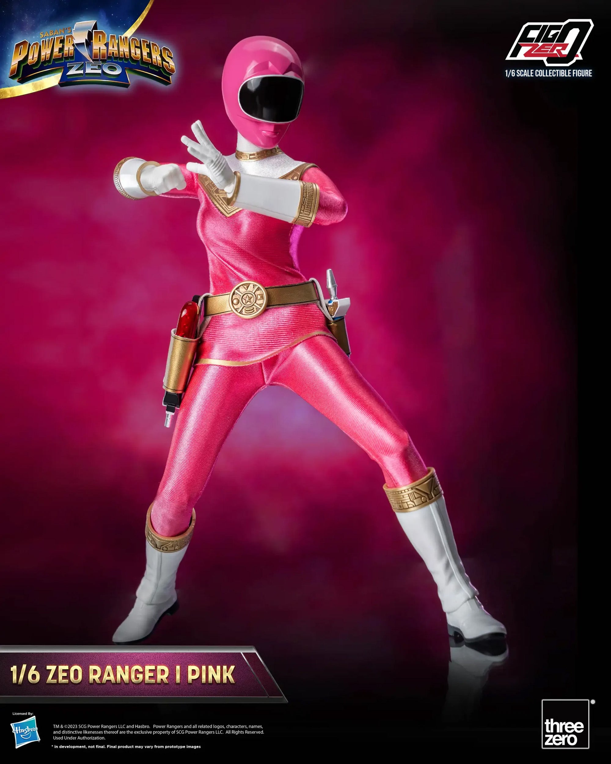 threezero - FigZero - Power Rangers Zeo - Zeo Ranger I Pink (1/6 Scale) - Marvelous Toys