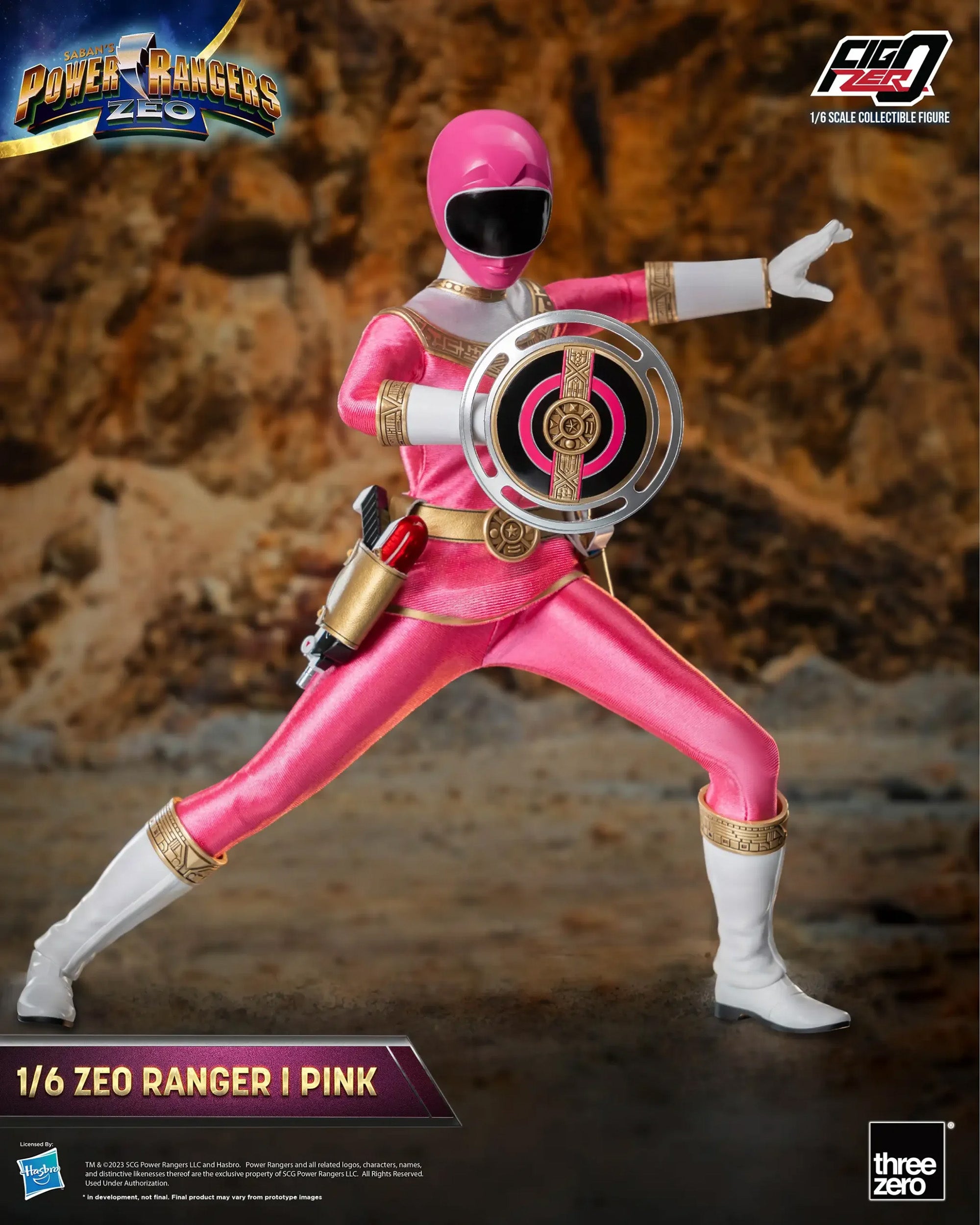 threezero - FigZero - Power Rangers Zeo - Zeo Ranger I Pink (1/6 Scale) - Marvelous Toys