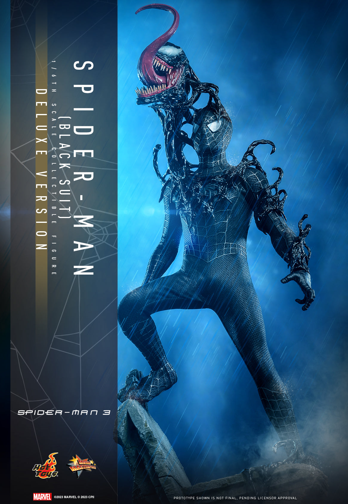 Hot Toys - MMS728 - Spider-Man 3 - Spider-Man (Black Suit) (Deluxe Ver.) - Marvelous Toys