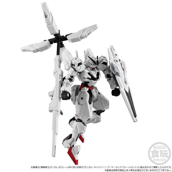 Bandai - Shokugan - Mobile Suit Gundam - G Frame FA Gundam Aerial (Rebuild) &amp; Option Part of Gundam・Calibarn Set - Marvelous Toys