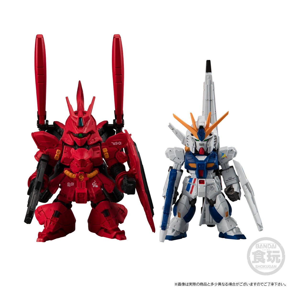 Bandai - Shokugan - FW Gundam Converge - Core RX-93ff ν Gundam &amp; MSN-04FF Sazabi Set - Marvelous Toys