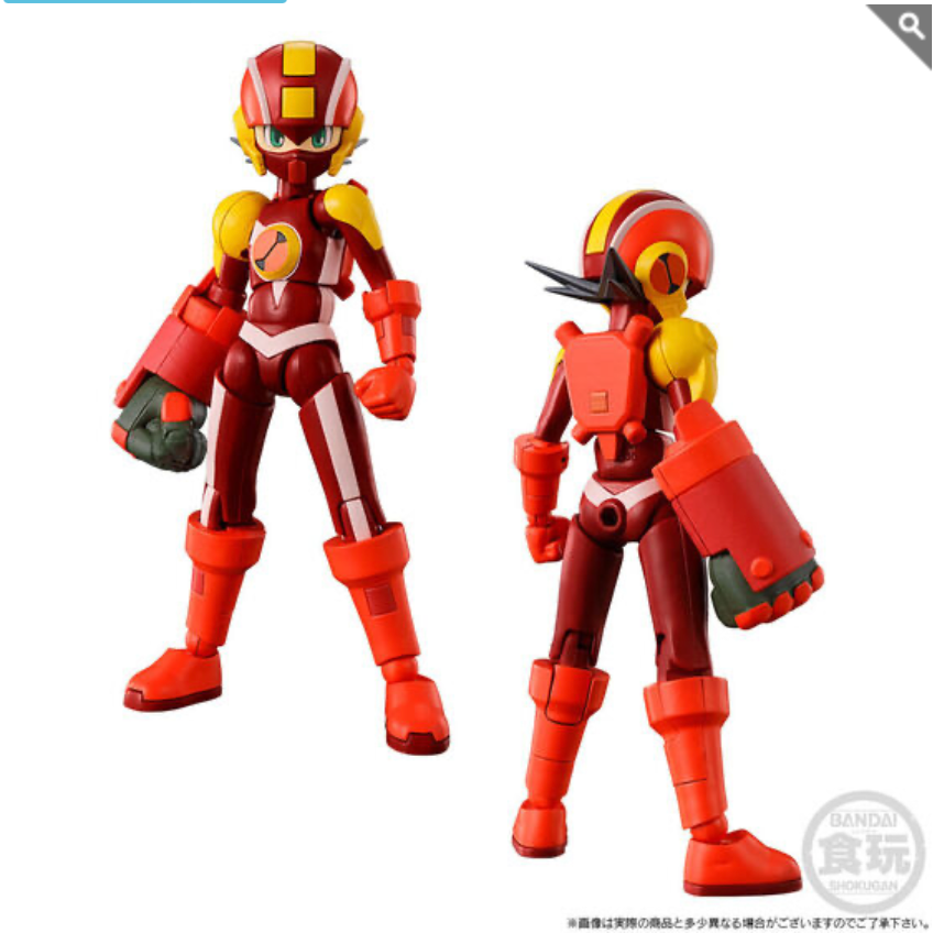 Bandai - Shokugan - SMP - Mega Man EXE Style Change Heat Guts &amp; Wood Shield Set - Marvelous Toys