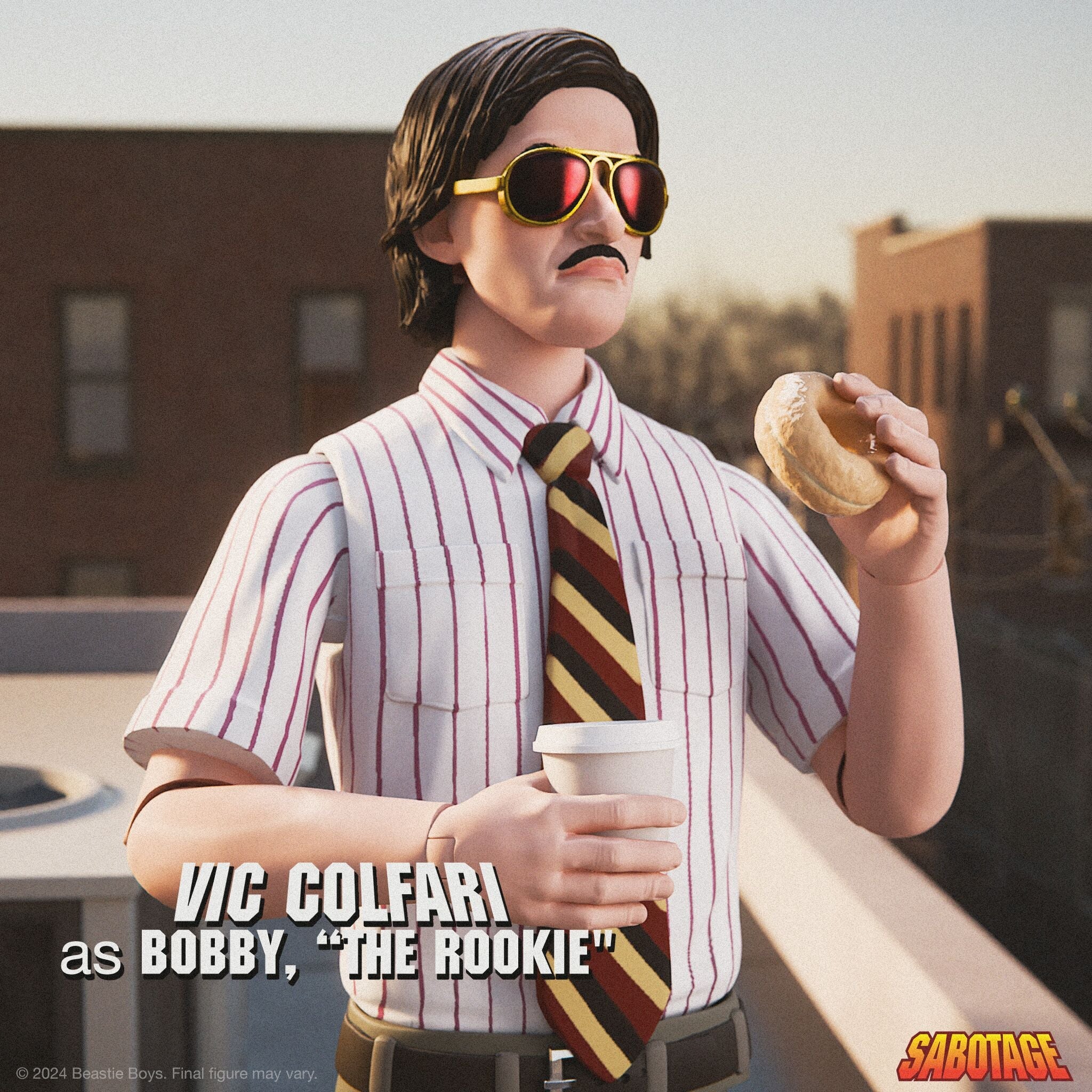 Super7 - Beastie Boys ULTIMATES! - Wave 1 - Sabotage: Vic Colfari as Bobby The Rookie (Ad-Rock) - Marvelous Toys