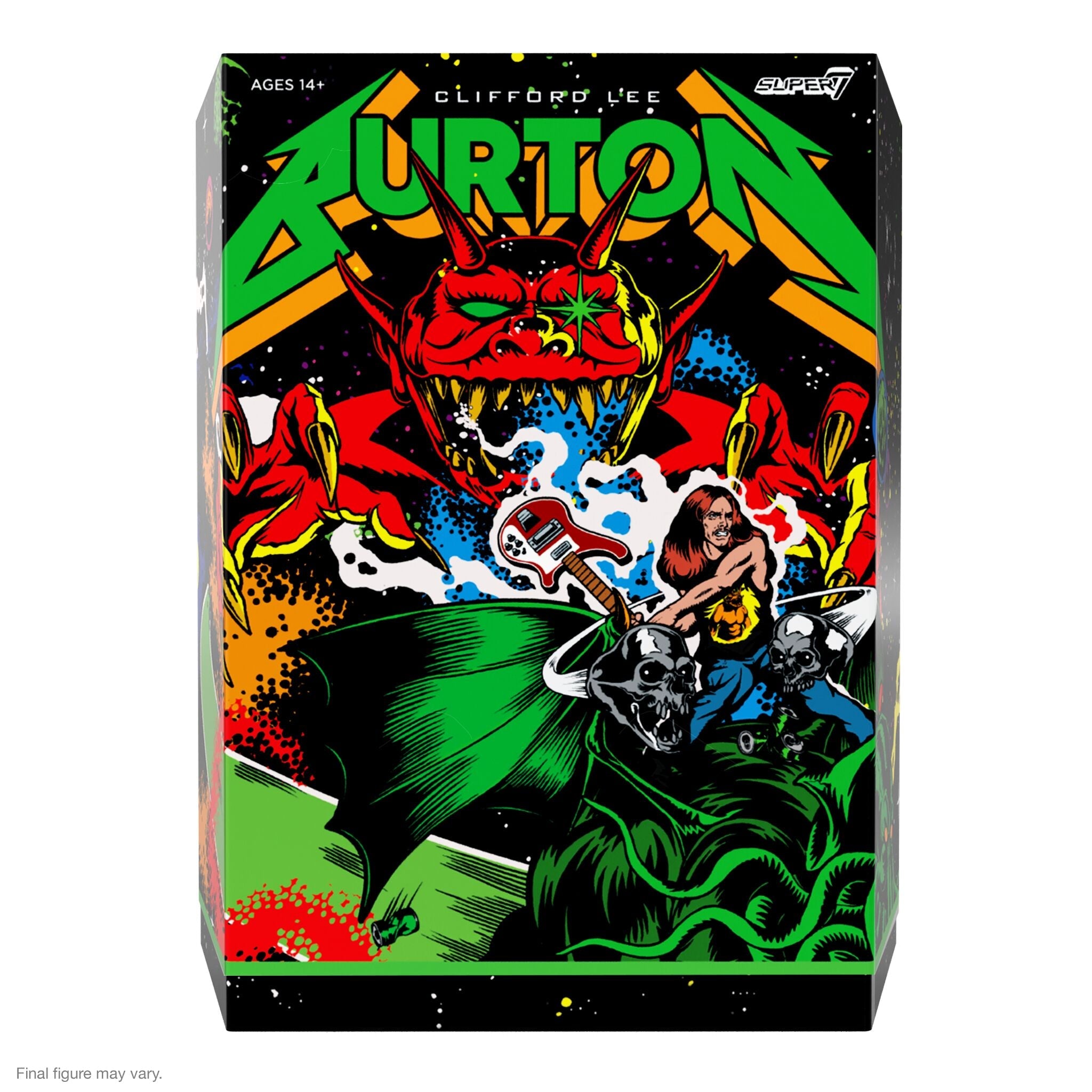 Super7 - Cliff Burton ULTIMATES! - Wave 2 - Cliff Burton (Superhero Poster) (7&quot;) - Marvelous Toys