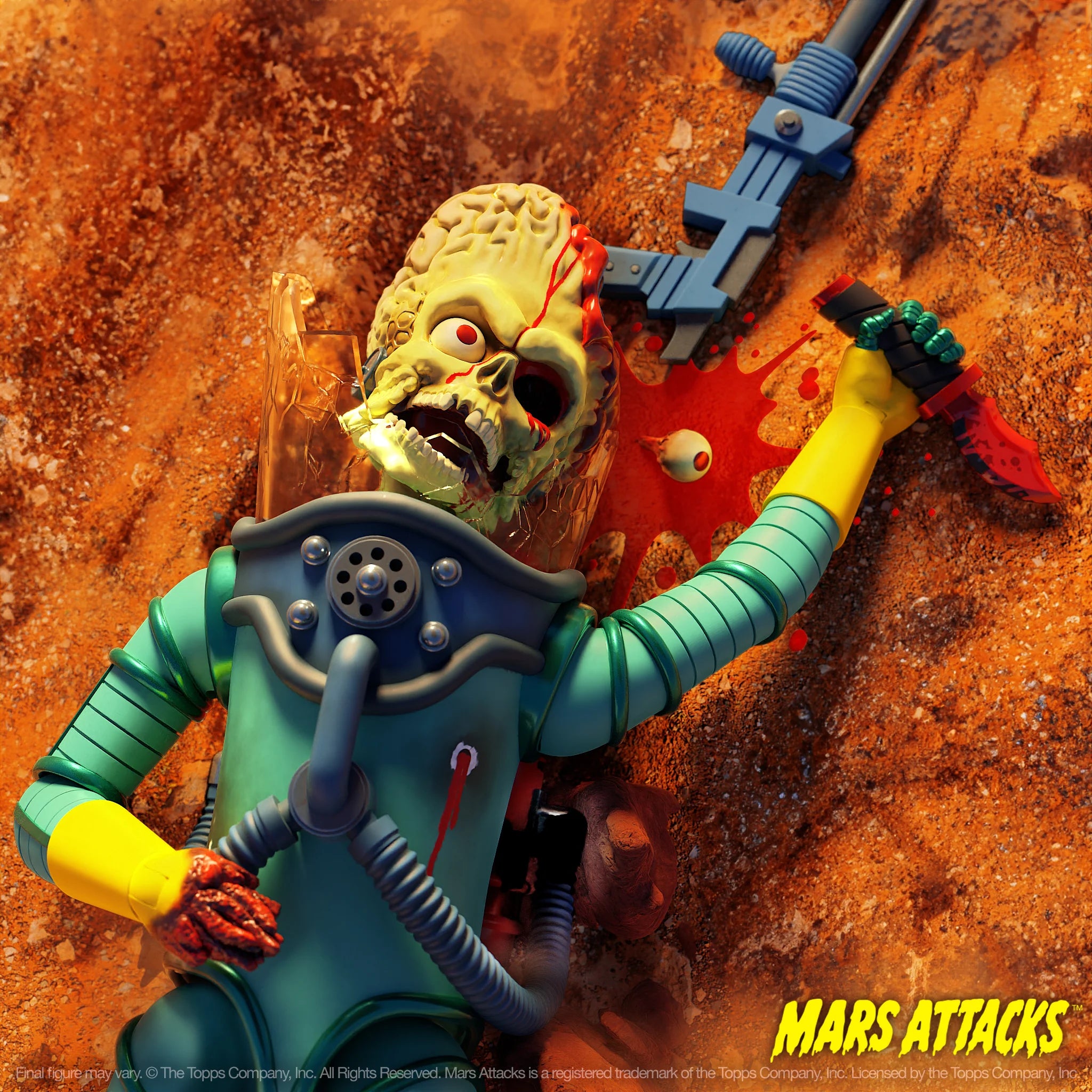 Super7 - Mars Attacks ULTIMATES! - Wave 1 - Martian (Smashing the Enemy) - Marvelous Toys